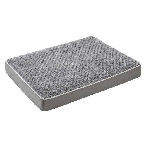 WNPETHOME Large Orthopedic Crate Mat in rose plush