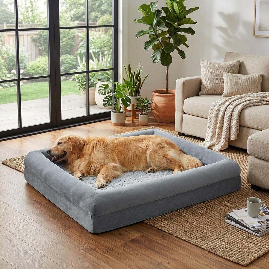 XL Sofa-Style Dog Bed in a living room setting